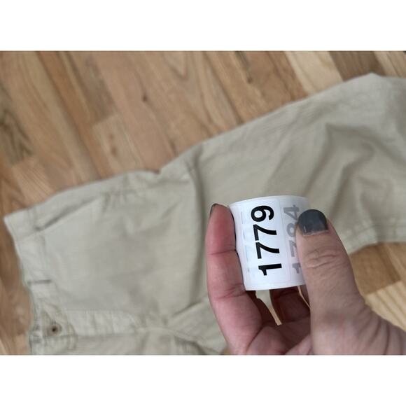 Tommy Bahama Relax Ripstop Khaki Drawstring Pants Cotton Linen Blend Mens 34 - Picture 12 of 12